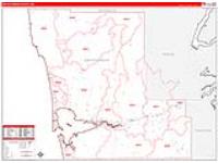 Grays Harbor, Wa Carrier Route Wall Map